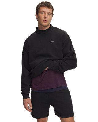 UA Icon Fleece Washed Mock Men's Long Sleeve