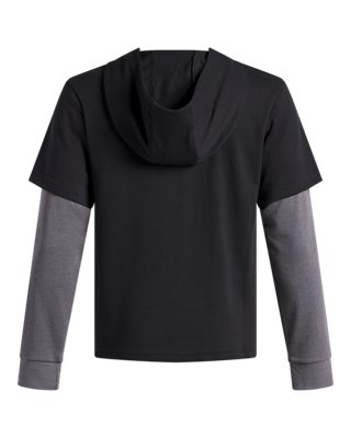 UA Rival Heavyweight CO Wordmark Boys' Hoodie - Image 2