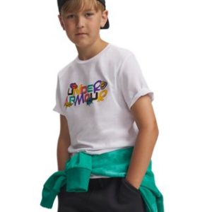 UA Patch Pack Wordmark Boys' Short Sleeve