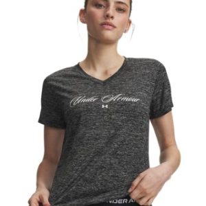 UA Tech™ Twist Graphic Women's V-Neck Short Sleeve