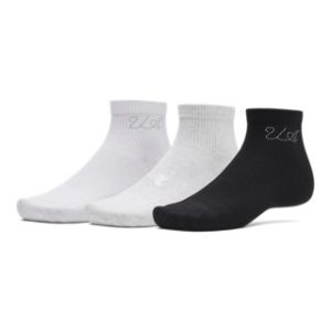UA Sportstyle Cotton Unisex 3-Pack Quarter Socks
