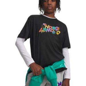 UA Tech™ Graphic Patches Boys' Short Sleeve